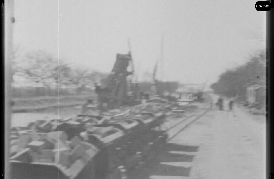 16mm b&w film shot in camp Westerbork in 1944, today known as Westerbork film, public domain