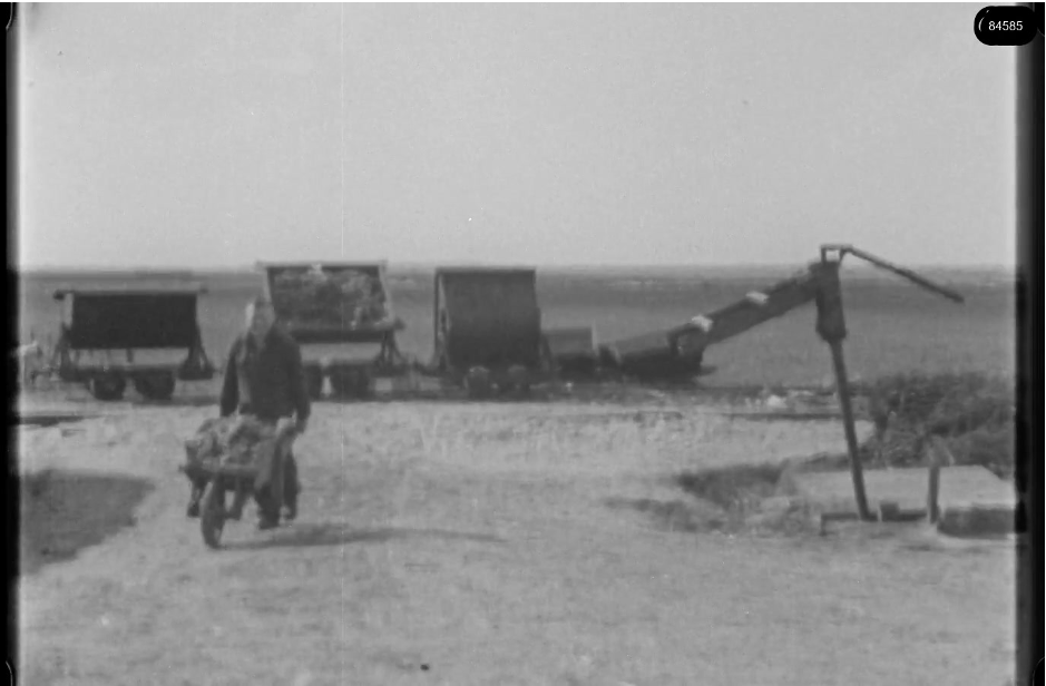 16mm b&w film shot in camp Westerbork in 1944, today known as Westerbork film, public domain