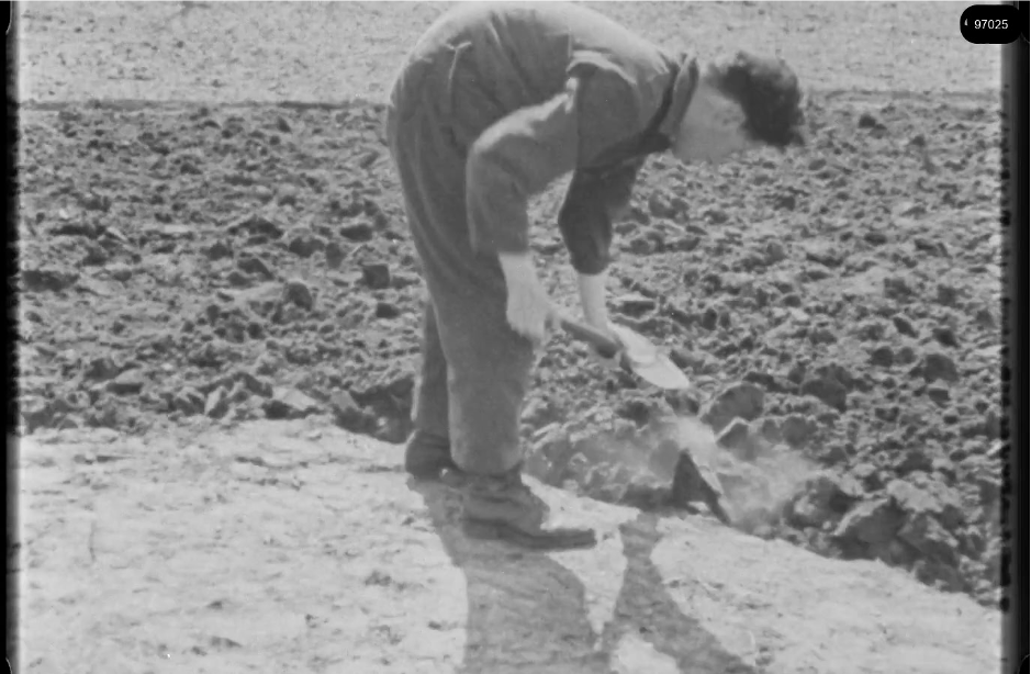 16mm b&w film shot in camp Westerbork in 1944, today known as Westerbork film, public domain