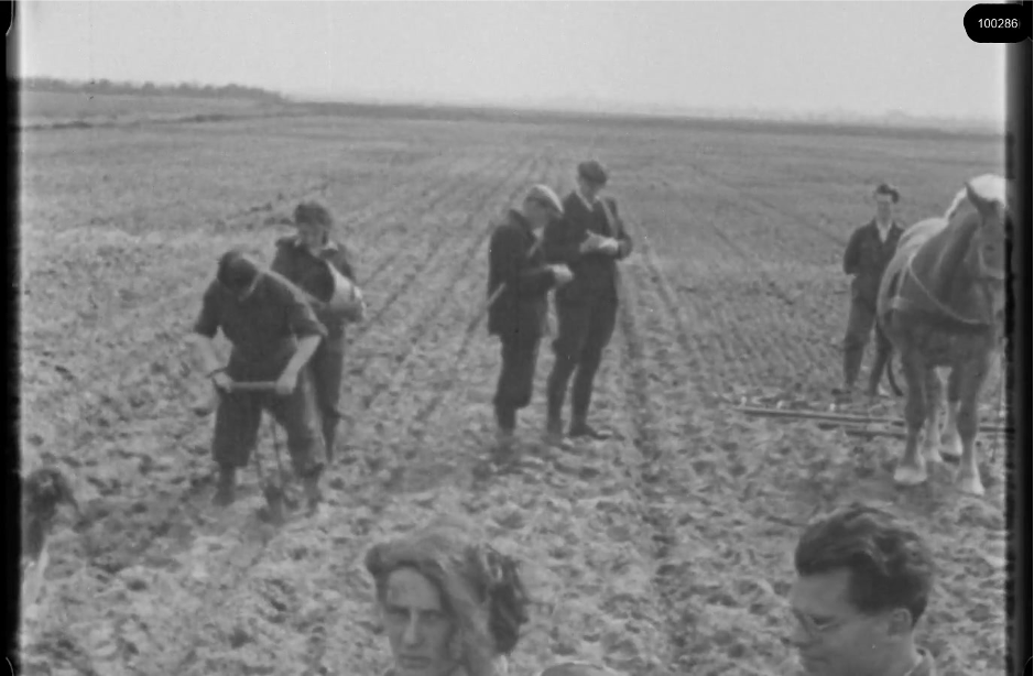 16mm b&w film shot in camp Westerbork in 1944, today known as Westerbork film, public domain