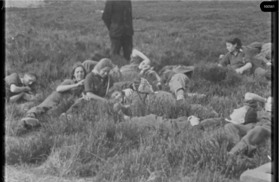 16mm b&w film shot in camp Westerbork in 1944, today known as Westerbork film, public domain