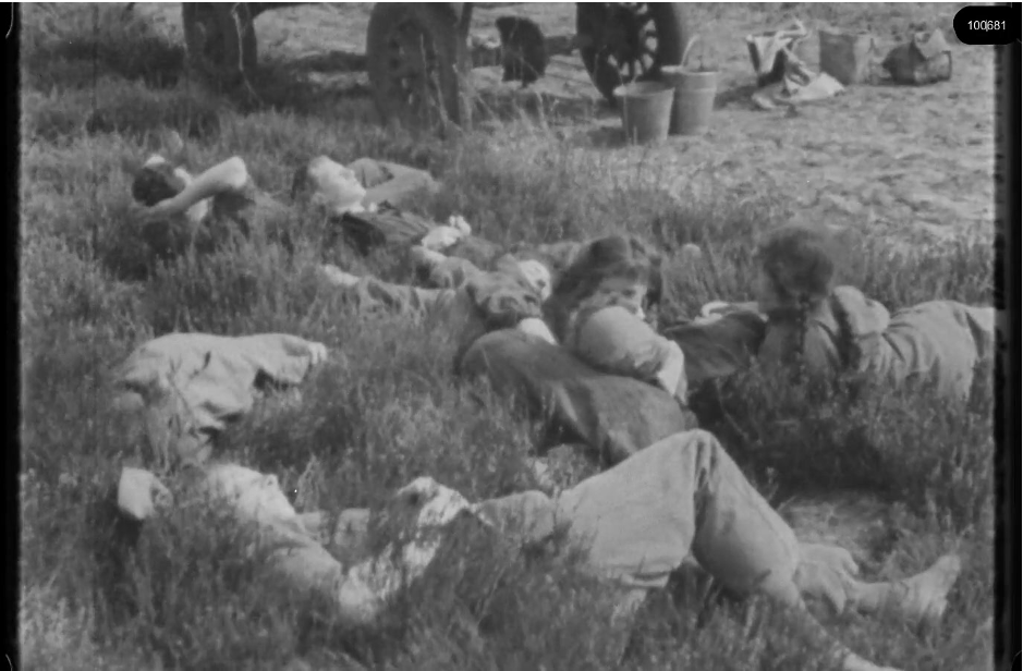 16mm b&w film shot in camp Westerbork in 1944, today known as Westerbork film, public domain