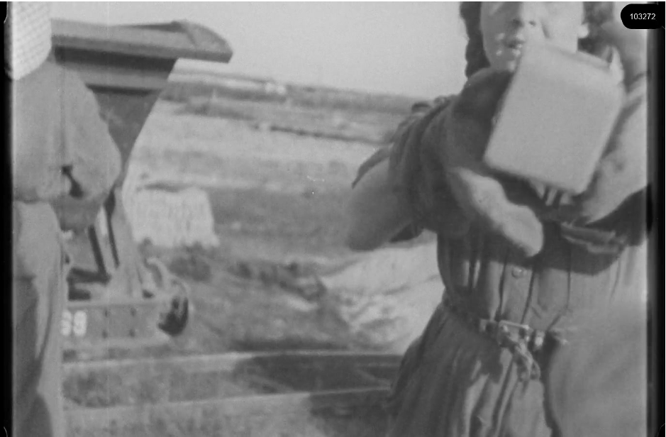 16mm b&w film shot in camp Westerbork in 1944, today known as Westerbork film, public domain