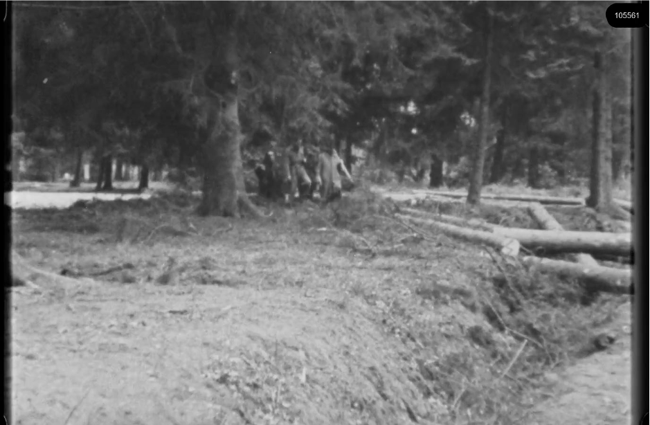 16mm b&w film shot in camp Westerbork in 1944, today known as Westerbork film, public domain