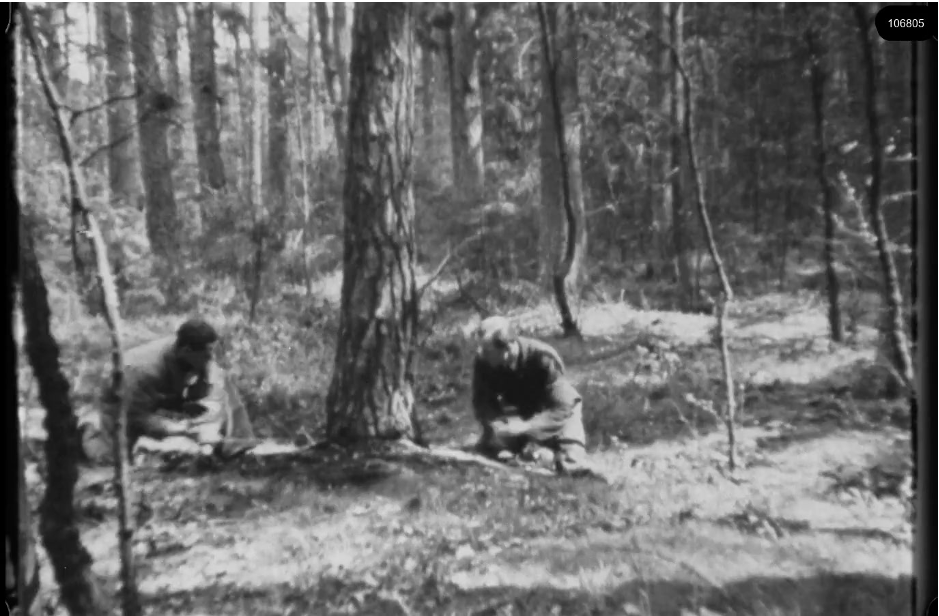 16mm b&w film shot in camp Westerbork in 1944, today known as Westerbork film, public domain