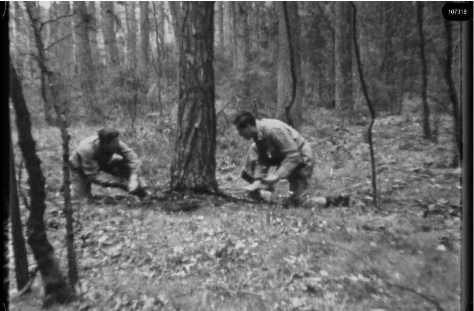 16mm b&w film shot in camp Westerbork in 1944, today known as Westerbork film, public domain