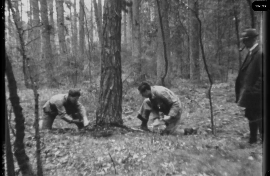 16mm b&w film shot in camp Westerbork in 1944, today known as Westerbork film, public domain