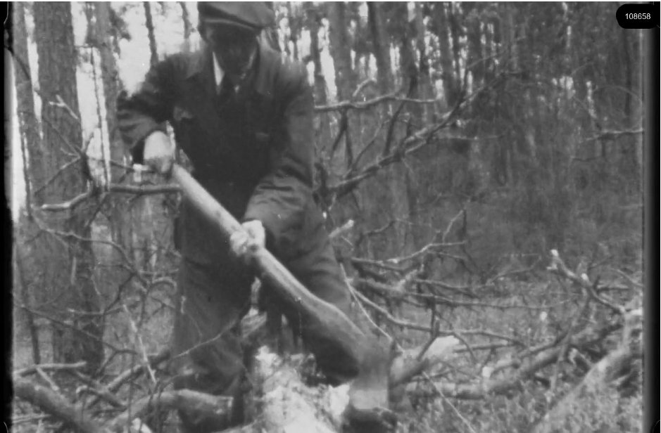 16mm b&w film shot in camp Westerbork in 1944, today known as Westerbork film, public domain