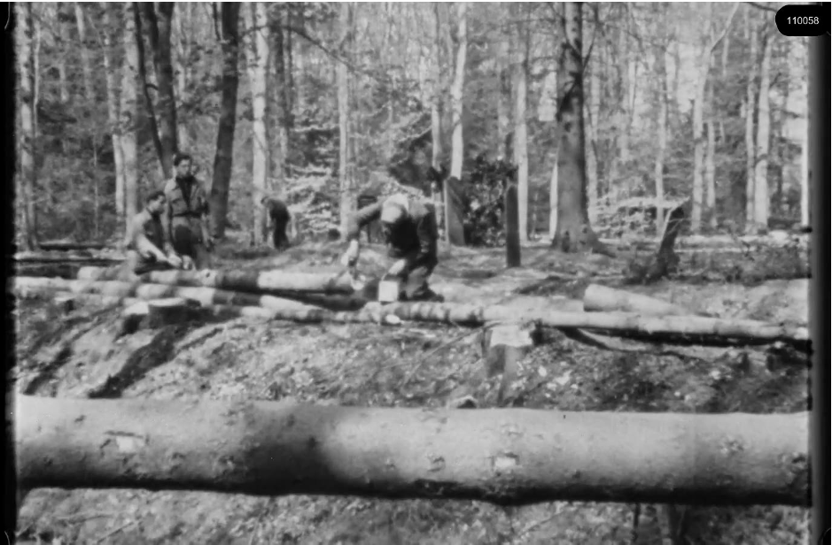 16mm b&w film shot in camp Westerbork in 1944, today known as Westerbork film, public domain