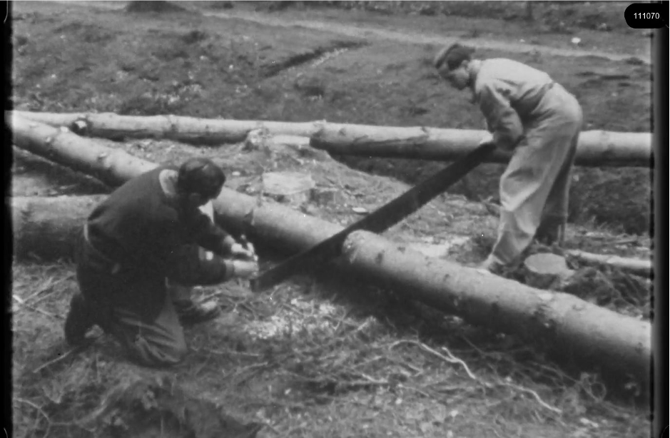 16mm b&w film shot in camp Westerbork in 1944, today known as Westerbork film, public domain
