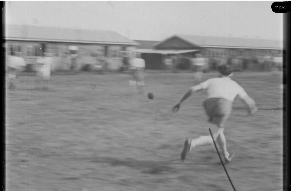 16mm b&w film shot in camp Westerbork in 1944, today known as Westerbork film, public domain