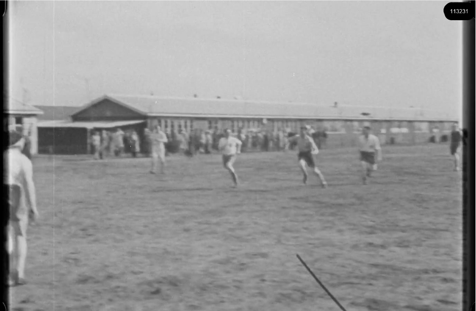 16mm b&w film shot in camp Westerbork in 1944, today known as Westerbork film, public domain
