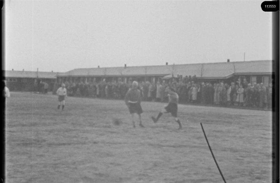 16mm b&w film shot in camp Westerbork in 1944, today known as Westerbork film, public domain