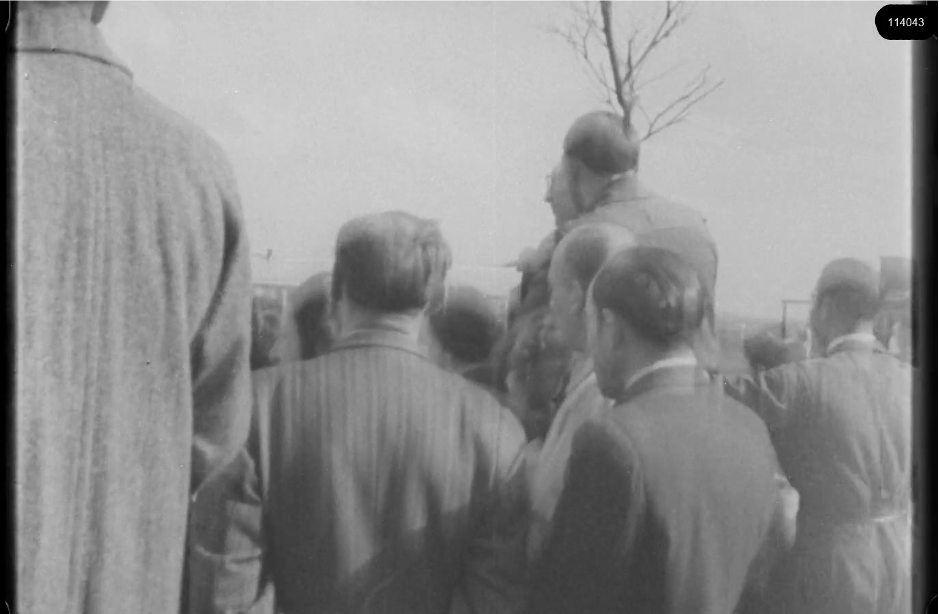16mm b&w film shot in camp Westerbork in 1944, today known as Westerbork film, public domain