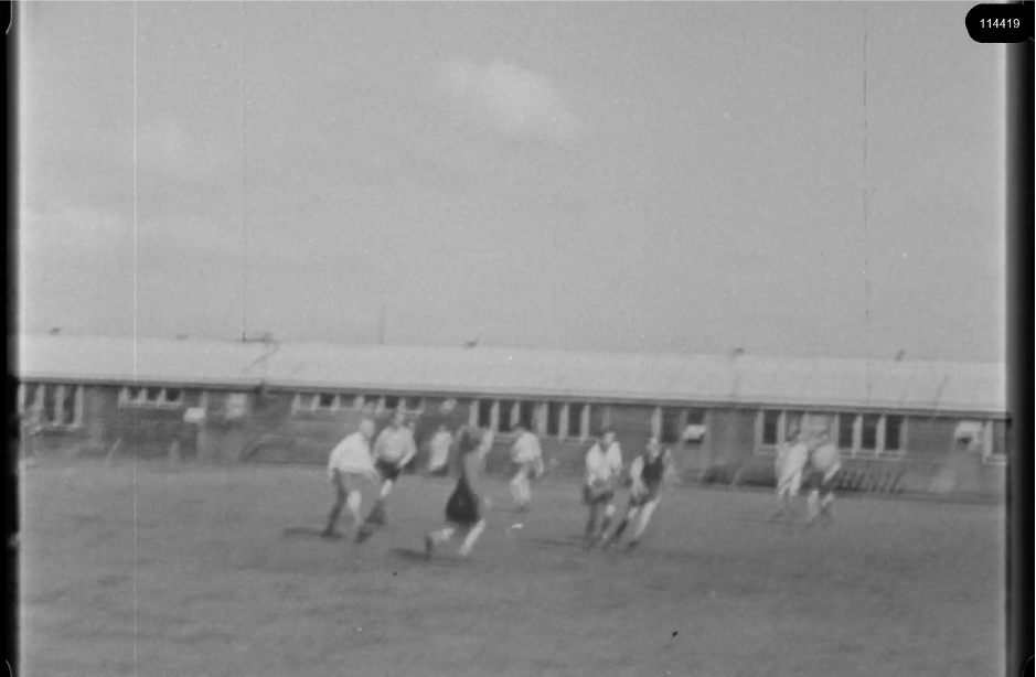 16mm b&w film shot in camp Westerbork in 1944, today known as Westerbork film, public domain