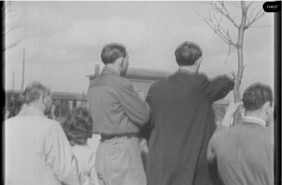 16mm b&w film shot in camp Westerbork in 1944, today known as Westerbork film, public domain