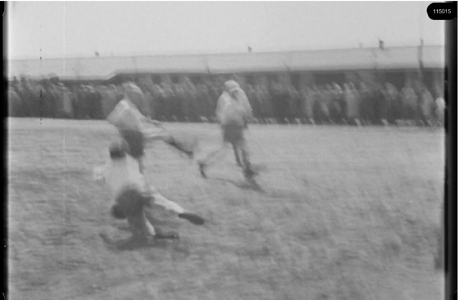 16mm b&w film shot in camp Westerbork in 1944, today known as Westerbork film, public domain