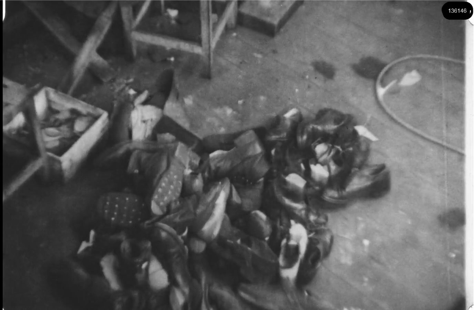 16mm b&w film shot in camp Westerbork in 1944, today known as Westerbork film, public domain