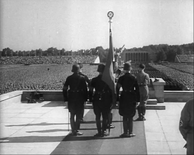 National Socialist propaganda film shot and edited by Leni Riefenstahl in 1935, 35mm b&w silent and sound film