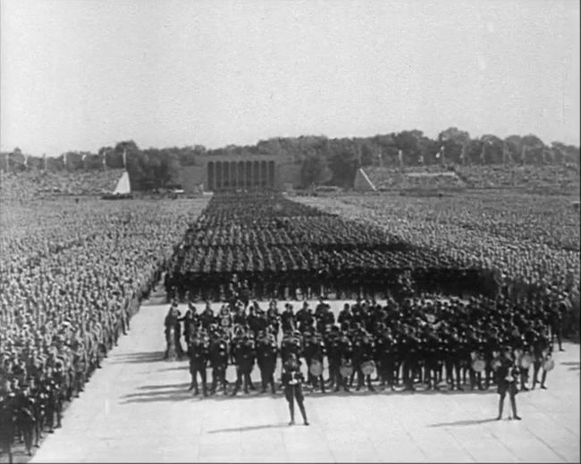 National Socialist propaganda film shot and edited by Leni Riefenstahl in 1935, 35mm b&w silent and sound film
