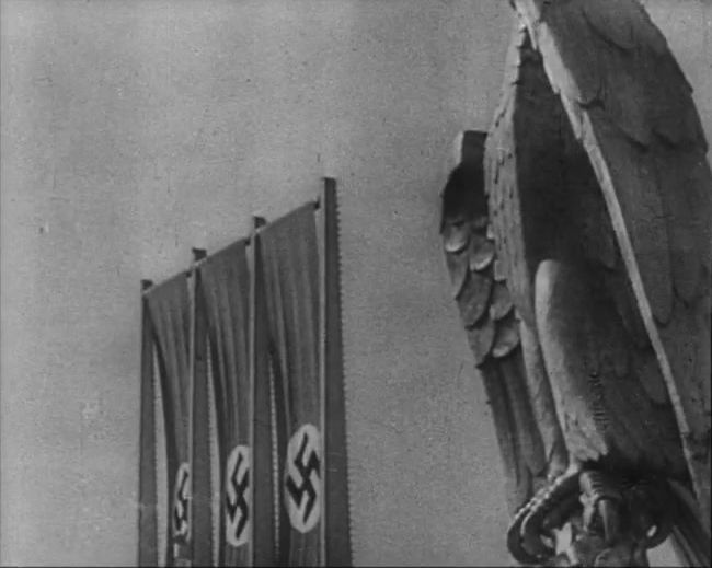 National Socialist propaganda film shot and edited by Leni Riefenstahl in 1935, 35mm b&w silent and sound film
