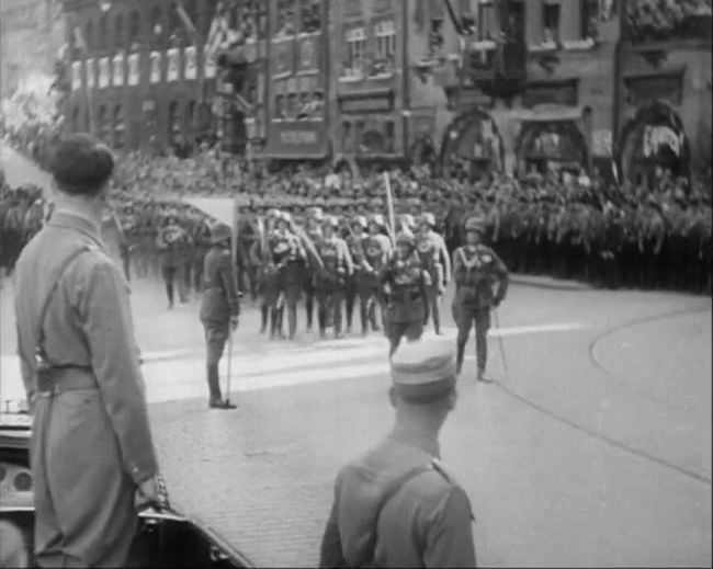 National Socialist propaganda film shot and edited by Leni Riefenstahl in 1935, 35mm b&w silent and sound film
