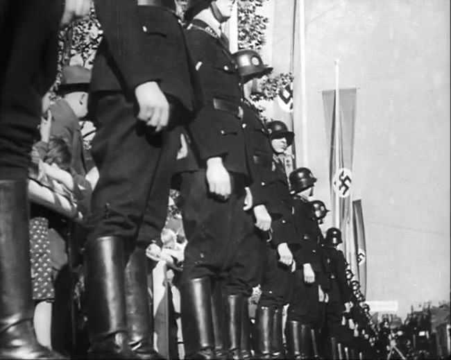 National Socialist propaganda film shot and edited by Leni Riefenstahl in 1935, 35mm b&w silent and sound film