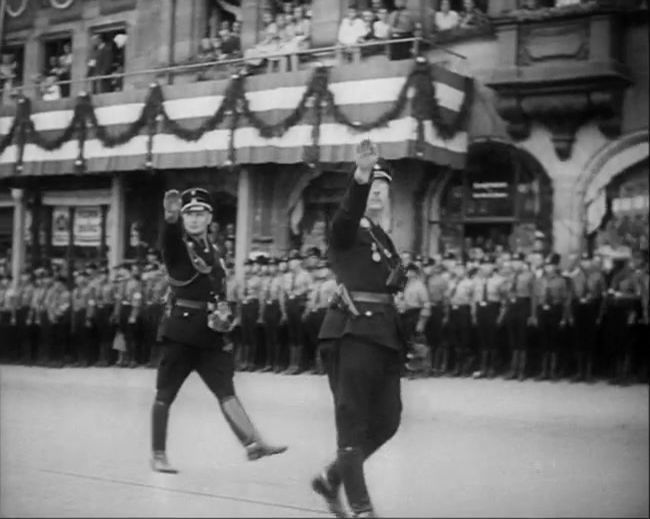 National Socialist propaganda film shot and edited by Leni Riefenstahl in 1935, 35mm b&w silent and sound film