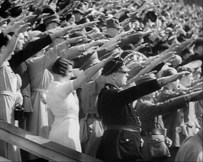 National Socialist propaganda film shot and edited by Leni Riefenstahl in 1935, 35mm b&w silent and sound film