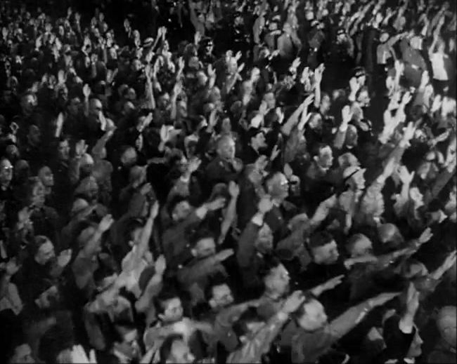 National Socialist propaganda film shot and edited by Leni Riefenstahl in 1935, 35mm b&w silent and sound film