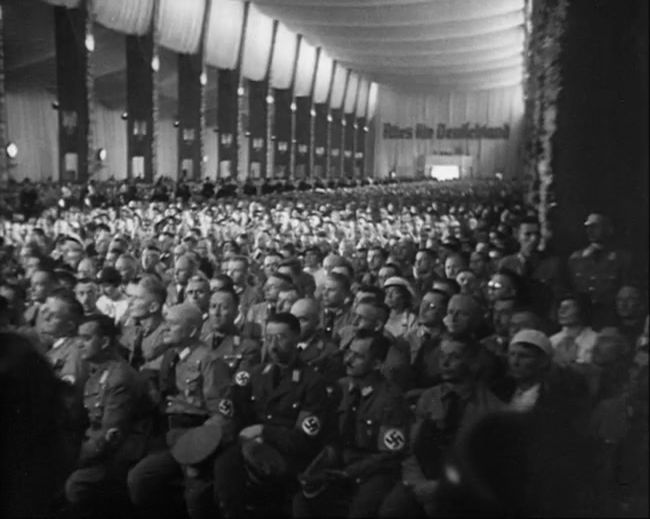 National Socialist propaganda film shot and edited by Leni Riefenstahl in 1935, 35mm b&w silent and sound film