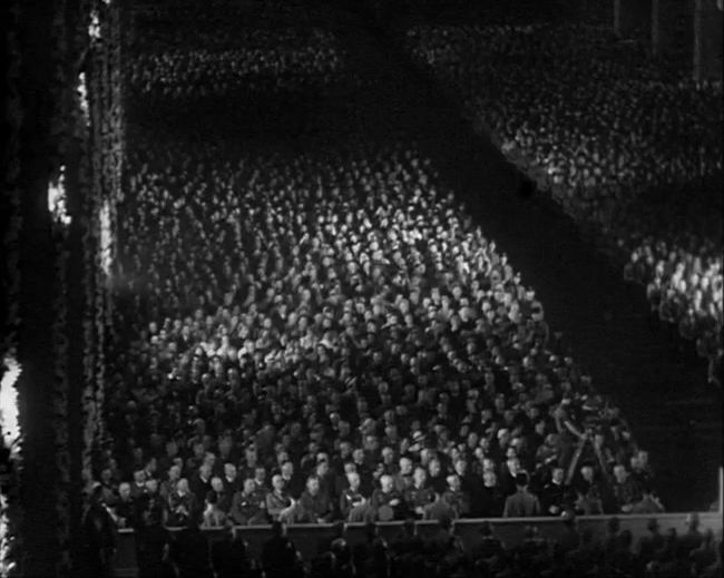 National Socialist propaganda film shot and edited by Leni Riefenstahl in 1935, 35mm b&w silent and sound film