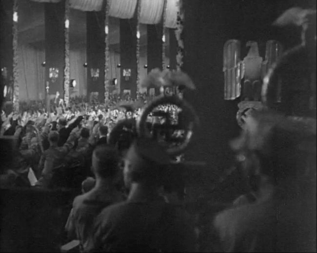 National Socialist propaganda film shot and edited by Leni Riefenstahl in 1935, 35mm b&w silent and sound film