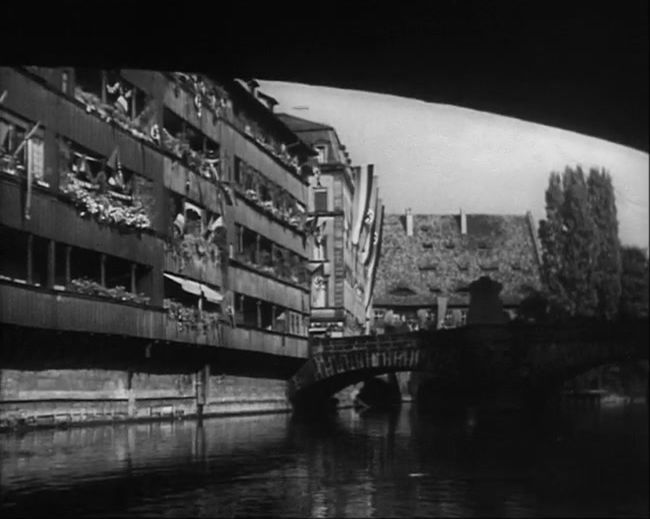 National Socialist propaganda film shot and edited by Leni Riefenstahl in 1935, 35mm b&w silent and sound film