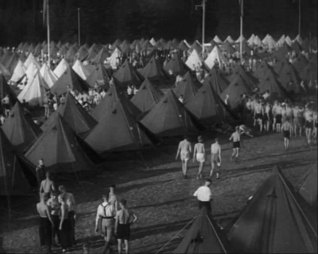 National Socialist propaganda film shot and edited by Leni Riefenstahl in 1935, 35mm b&w silent and sound film