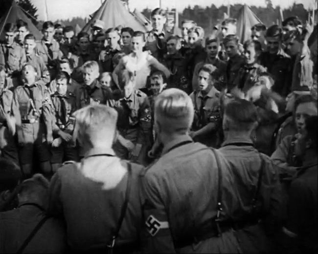 National Socialist propaganda film shot and edited by Leni Riefenstahl in 1935, 35mm b&w silent and sound film