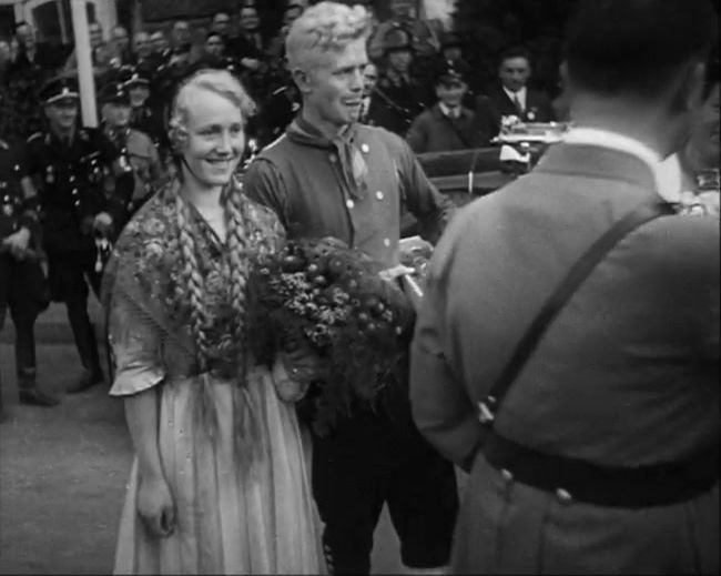 National Socialist propaganda film shot and edited by Leni Riefenstahl in 1935, 35mm b&w silent and sound film