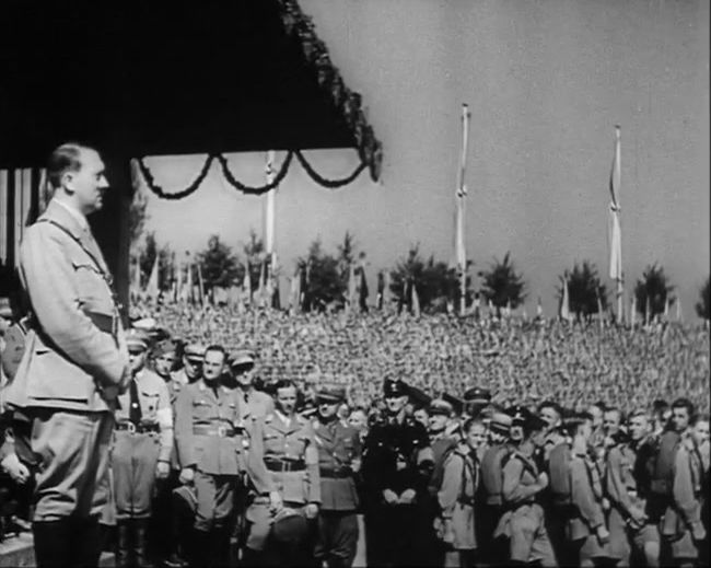 National Socialist propaganda film shot and edited by Leni Riefenstahl in 1935, 35mm b&w silent and sound film