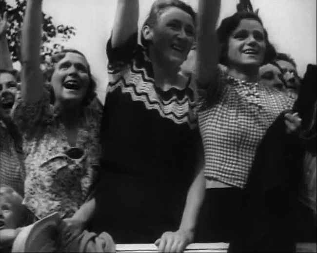 National Socialist propaganda film shot and edited by Leni Riefenstahl in 1935, 35mm b&w silent and sound film