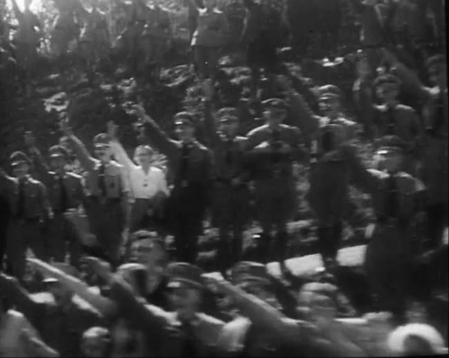 National Socialist propaganda film shot and edited by Leni Riefenstahl in 1935, 35mm b&w silent and sound film