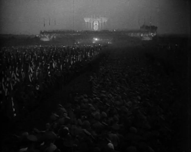 National Socialist propaganda film shot and edited by Leni Riefenstahl in 1935, 35mm b&w silent and sound film