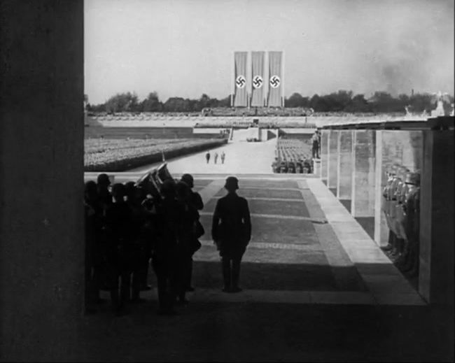 National Socialist propaganda film shot and edited by Leni Riefenstahl in 1935, 35mm b&w silent and sound film