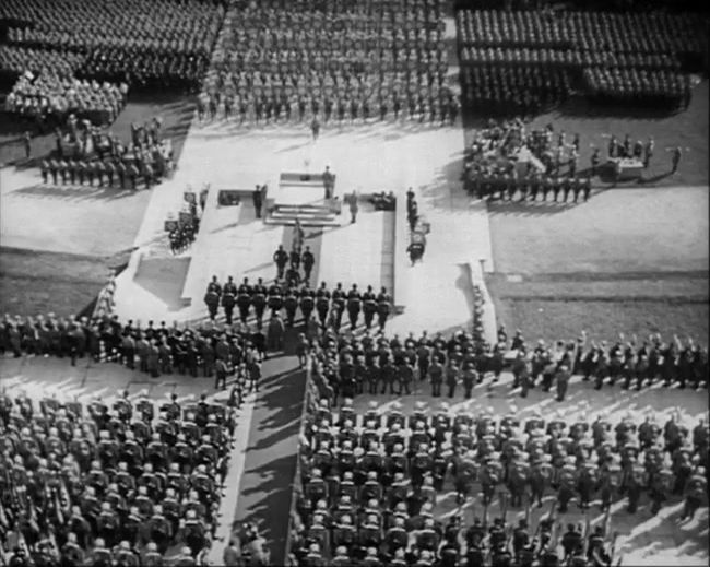 National Socialist propaganda film shot and edited by Leni Riefenstahl in 1935, 35mm b&w silent and sound film
